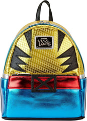 LOUNGEFLY Marvel Metallic X-Men Wolverine Cosplay Mini Backpack