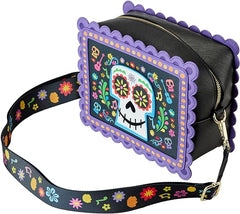 LOUNGEFLY Coco Miguel Calavera Floral Skull Crossbody Bag