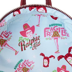 LOUNGEFLY A Christmas Story Leg Lamp Mini Backpack: Glowing Holiday Cheer!