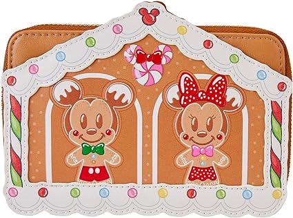 Loungefly Disney Mickey & Friends Gingerbread House Zip Around Wallet
