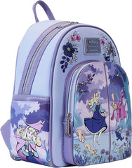 LOUNGEFLY Disney Sleeping Beauty Floral Scene Double Strap Shoulder Bag