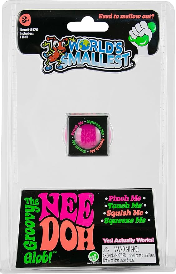 World's Smallest Nee-Doh, Each are Sold Separately. Colors Selected at Random