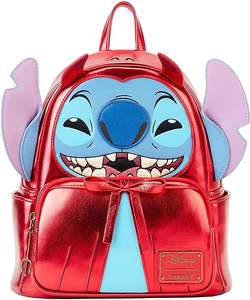 LOUNGEFLY Disney Stitch Devil Double Strap Shoulder Bag