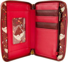 LOUNGEFLY Harry Potter Hogwarts Fall Leaves Zip-Around Wallet