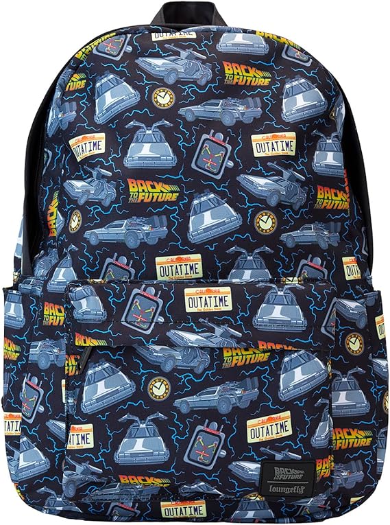 Loungefly Universal Back to The Future 40th Anniversary Nylon Backpack