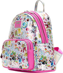 LOUNGEFLY Lisa Frank AOP Iridescent Mini Backpack