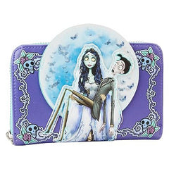 LOUNGEFLY Corpse Bride Moon Zip-Around Wallet