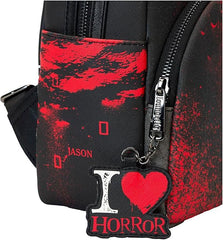 LOUNGEFLY Warner Brothers Friday The 13th I Heart Horror Mini Backpack