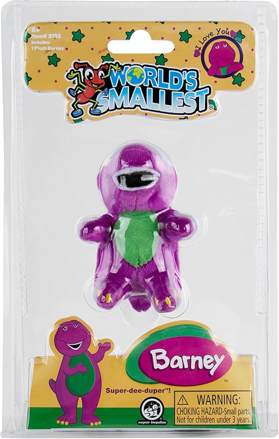 Worlds Smallest Barney Mini-Sized Purple Dinosaur Plush