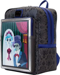 LOUNGEFLY Disney Haunted Mansion The Black Widow Bride Portrait Lenticular Backpack