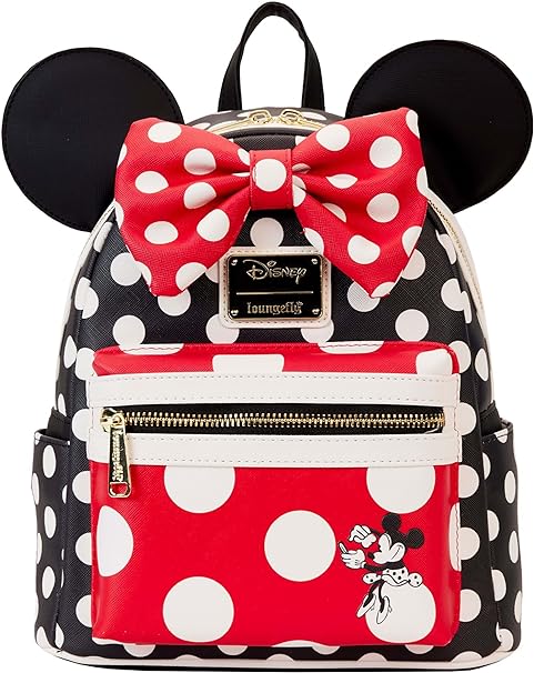 LOUNGEFLY Disney Minnie Mouse Rocks the Dots Classic Mini Backpack