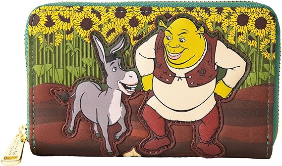 LOUNGEFLY DreamWorks Shrek Spring Vibes Zip Around Wallet