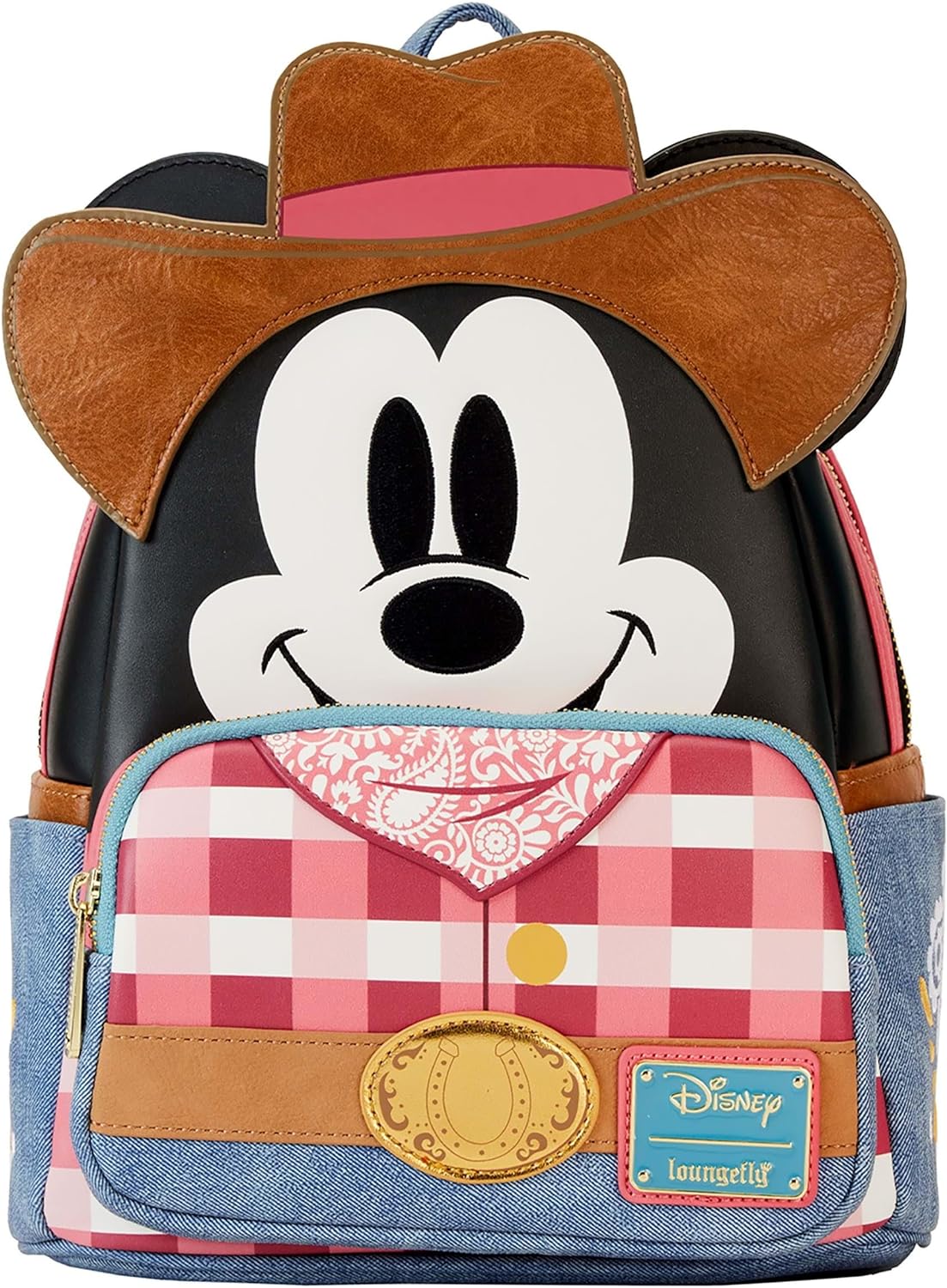 LOUNGEFLY Disney Western Mickey Mouse Double Strap Shoulder Bag
