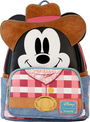 LOUNGEFLY Disney Western Mickey Mouse Double Strap Shoulder Bag