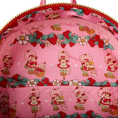 LOUNGEFLY Strawberry Shortcake Faux Denim Mini Backpack