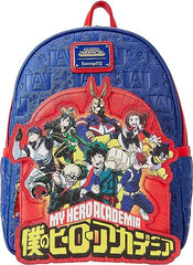 Loungefly My Hero Academia Group Debossed Logo Anime Mini Backpack