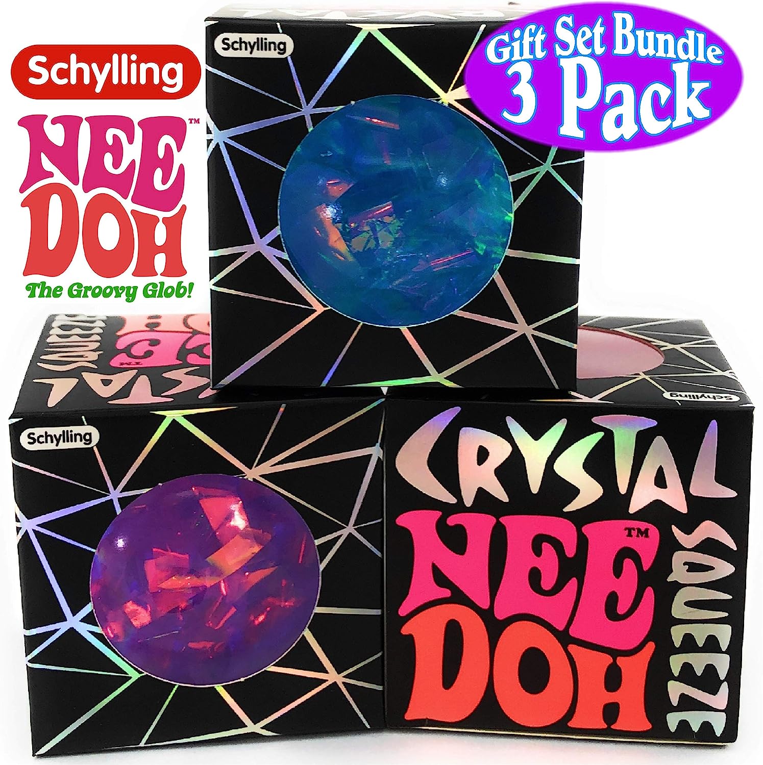 Schylling Funky Pup Stress Ball - Cute NeeDohball Fidget Toy to De Stress & Relieve Anxiety, Non-Toxic Dough Material, 1 colour chosen at random Schylling Funky Pup Stress Ball - Cute NeeDohball Fidget Toy to De Stress & Relieve Anxiety, Non-Toxic Dough Material, 1 colour chosen at random