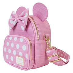 LOUNGEFLY Disney Minnie Straw Mini Convertible Bag