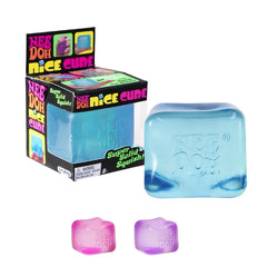 Schylling NeeDoh Nice Cube Variety 3-Pack – Candy Swirl, Original Nice Cube & Swirl Nice Cube – Super Solid Sensory Squish Toys, Colors & Swirl Patterns May Vary, Ages 3+