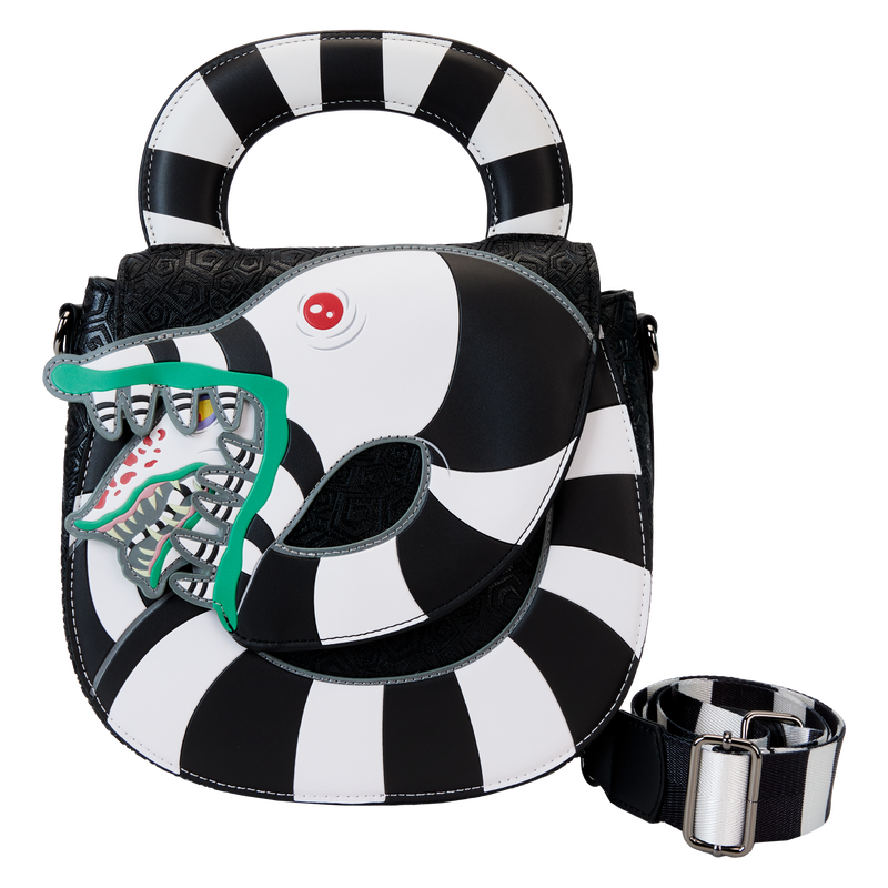 LOUNGEFLY Beetlejuice Sandworm Crossbody Bag