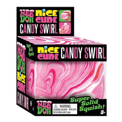 Schylling NeeDoh 2-Pack Bundle – Candy Swirl Nice Cube & Glow in the Dark Jack O’ Lantern, Sensory Squishy Stress Relief Fidget Toys, Soft Squeeze Toys for Ages 3+