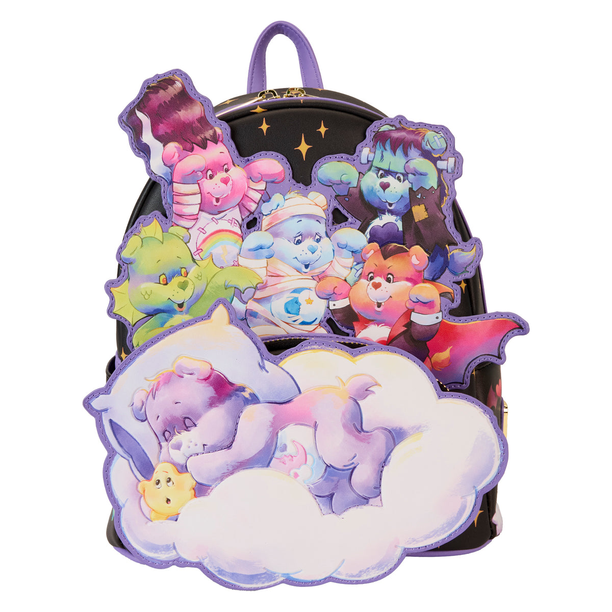 LOUNGEFLY Carebears X Universal Monsters Scary Dreams Mini Backpack