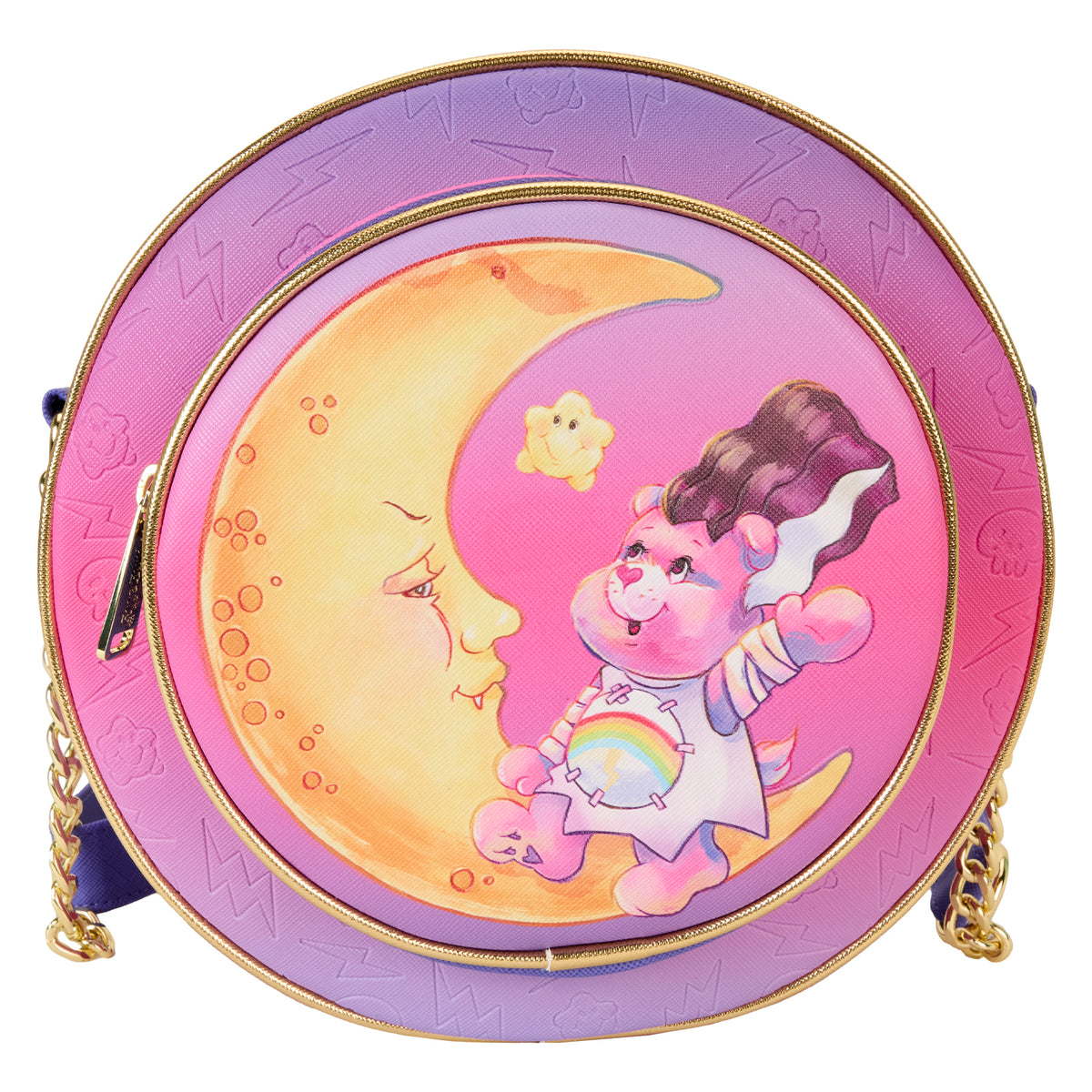 LOUNGEFLY Carebears X Universal Monsters Cheer Bear Bride Canteen Crossbody Bag