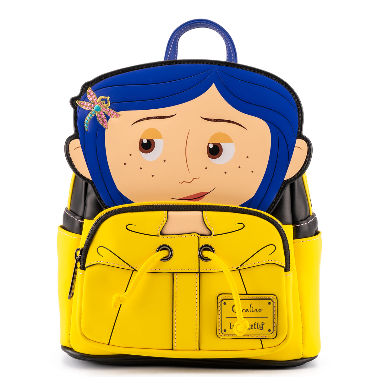 LOUNGEFLY Laika Coraline Raincoat Cosplay Mini Backpack