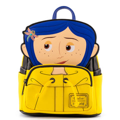 LOUNGEFLY Laika Coraline Raincoat Cosplay Mini Backpack