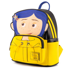 LOUNGEFLY Laika Coraline Raincoat Cosplay Mini Backpack