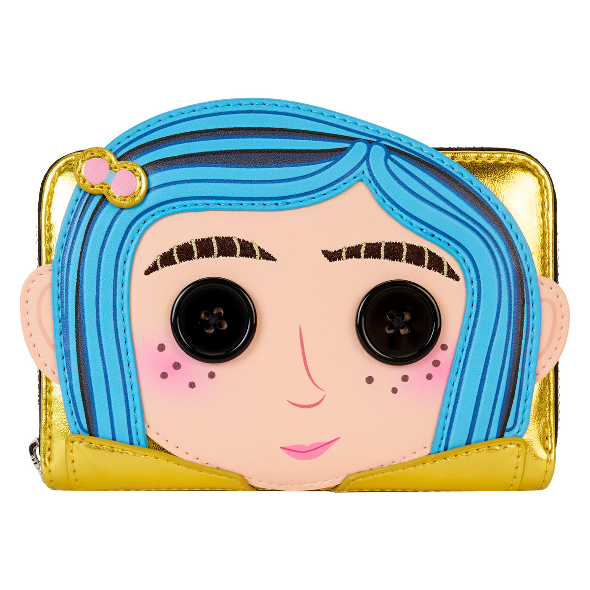 LOUNGEFLY Laika Coraline Doll Cosplay Zip Around Wallet