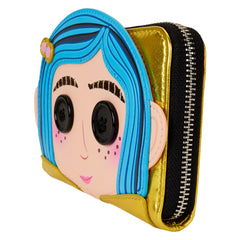 LOUNGEFLY Laika Coraline Doll Cosplay Zip Around Wallet