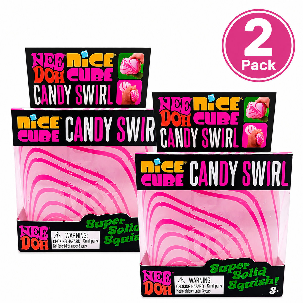 Schylling Needoh Candy Swirl Nice Cube Pack of 2 — Ships Aug 12-15th