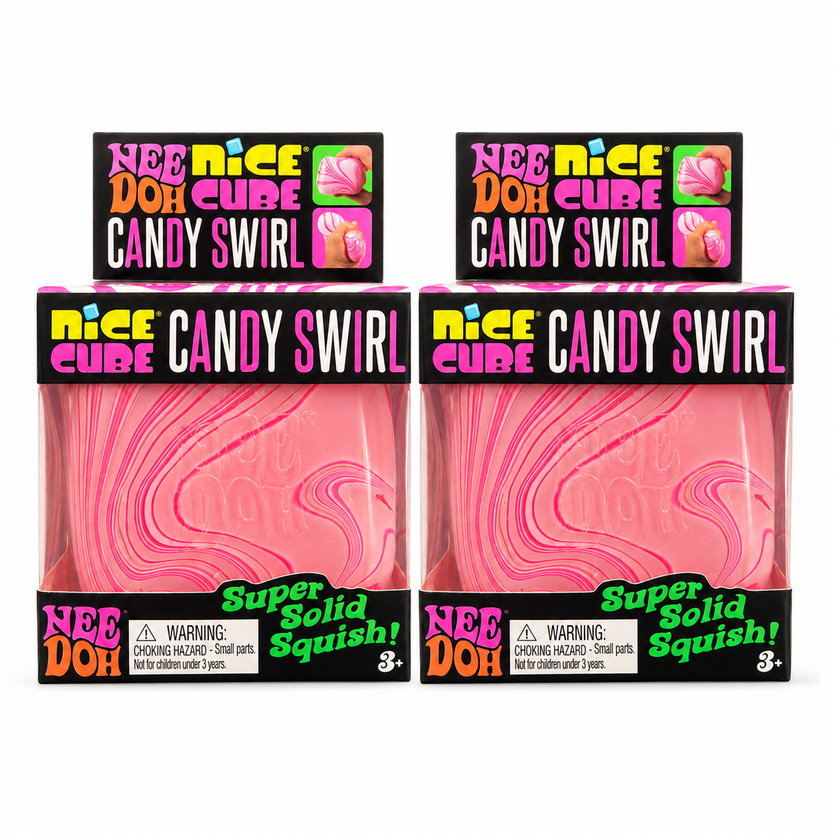 Schylling Needoh Candy Swirl Nice Cube Pack of 2