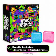 Schylling Needohween Funky Frights Squish-O-Ween Countdown Set + 2 Nice Ice Baby (Random Colors)