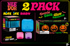 Schylling NeeDoh - Teenie Jack Glow Lanterns + Teenie Nice Ice Baby 1pk
