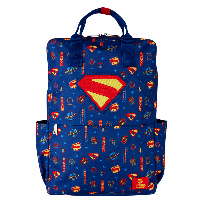 LOUNGEFLY DC Superman Nylon Full-Size Backpack