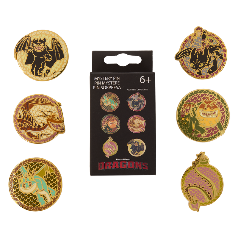 LOUNGEFLY Dreamworks Haw to Train Your Dragon Mystery Pins - EA