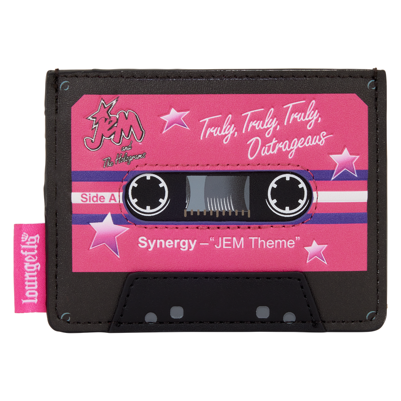 LOUNGEFLY Hasbro Jem and The Holograms Cassette Card Holder