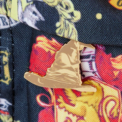 LOUNGEFLY Harry Potter Hogwarts Houses Backpack Inspired Nylon Backpack