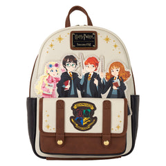 LOUNGEFLY Harry Potter Hogwarts Flap Pocket Mini Backpack