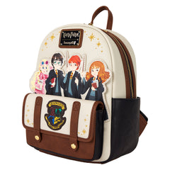 LOUNGEFLY Harry Potter Hogwarts Flap Pocket Mini Backpack