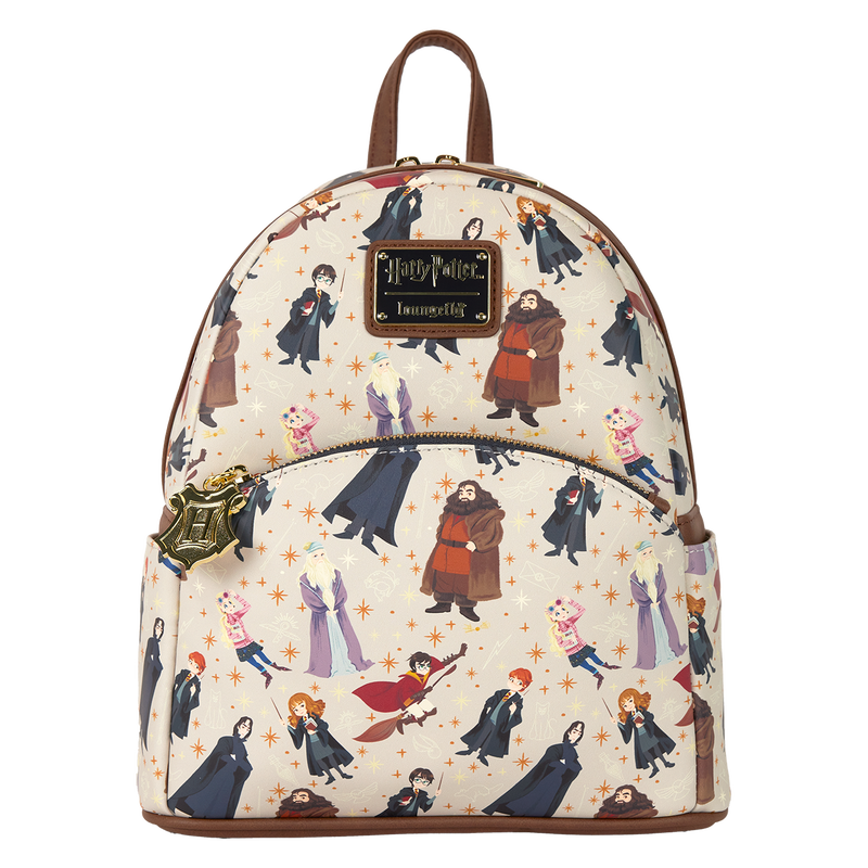 LOUNGEFLY Harry Potter Hogwarts All-Over Print Mini Backpack