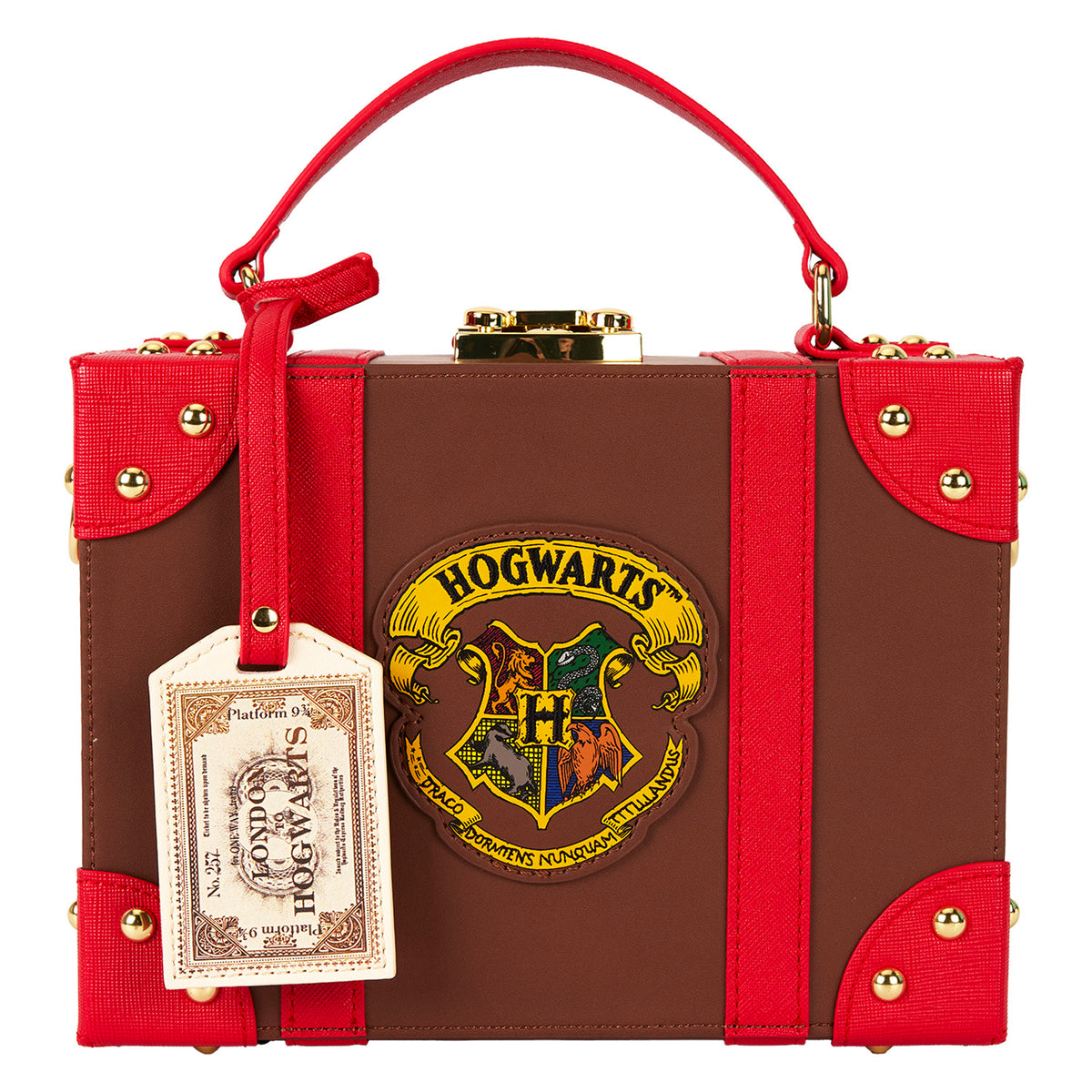 LOUNGEFLY Harry Potter Hogwarts Express Luggage Trunk Crossbody Bag
