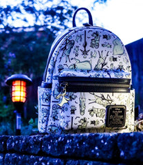 LOUNGEFLY Disney Nightmare Before Christmas Glow-In-The-Dark Mini Backpack