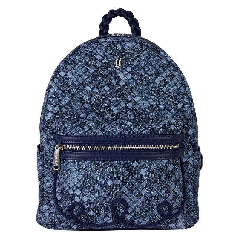 LOUNGEFLY Faux Denim Mini Backpack