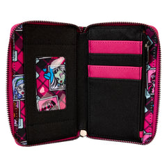 LOUNGEFLY Mattel Monster High Crest Zip Around Wallet