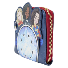 LOUNGEFLY The Marvels Symbol Glow Zip Around Wallet