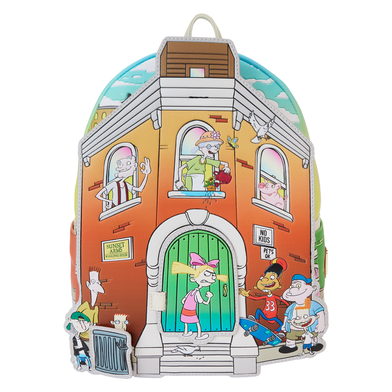 LOUNGEFLY Nickelodeon Hey Arnold House Mini Backpack