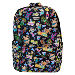 LOUNGEFLY Nickelodeon Retro Aop Full Size Nylon Backpack